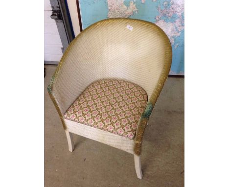 Lloyd Loom style bedroom chair/commode.  