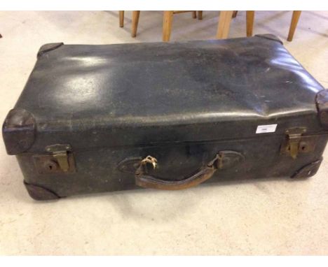 A vintage suitcase.  