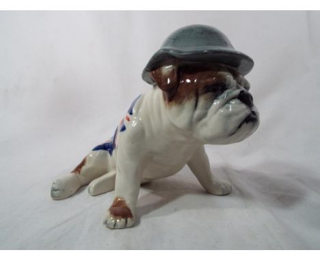 Carlton Ware - a ceramic figurine depicting a bulldog by Carlton Ware. Estimate £30 - £50