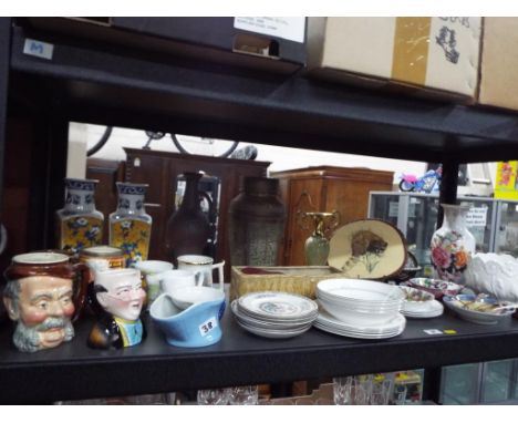 A large quantity of predominantly ceramics to include Asian style vases, a Royal Doulton part tea service decorated in the Al