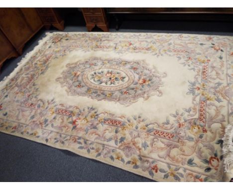 A superwashed Chinese wool carpet, 280 cm x 183 cm