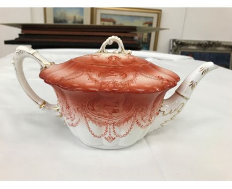 A Wileman Art Nouveau tea pot