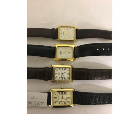 Four gentlemens' Rotary watches to inc a 9ct example