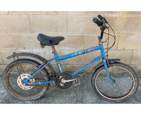 A vintage 1970's blue Raleigh Grifter