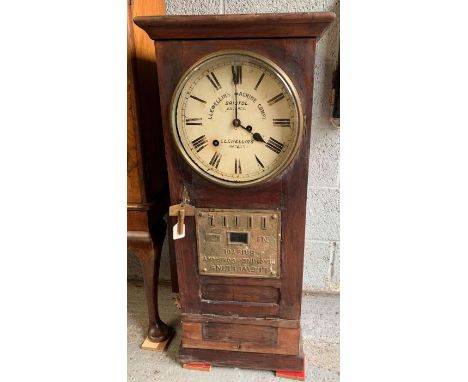 A Llewellin's Machine Company Ltd time check recorder made in  Bristol England ## key ##