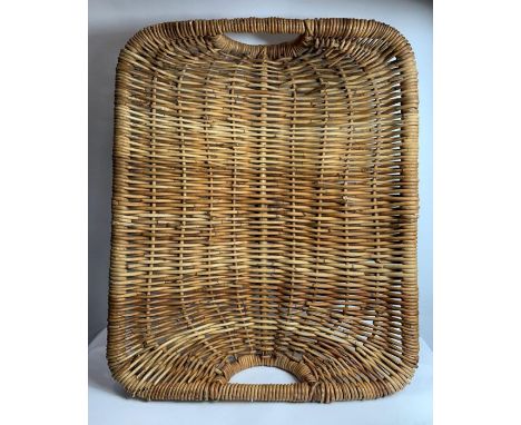 A vintage wicker bread/baguette basket 