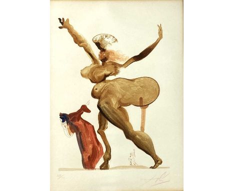 ARR Salvador Dali (1904-1989) Manto, from the Divine Comedy, c.1960, numbered 141/150, signed, lithograph, 25 x 20 cm, frame 