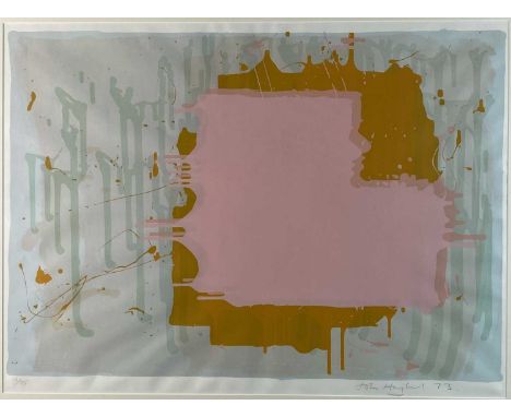 ARR John Hoyland RA (1934-2011) Untitled, from the Mark Rothko Memorial Portfolio, signed and dated '73 lower right, numbered