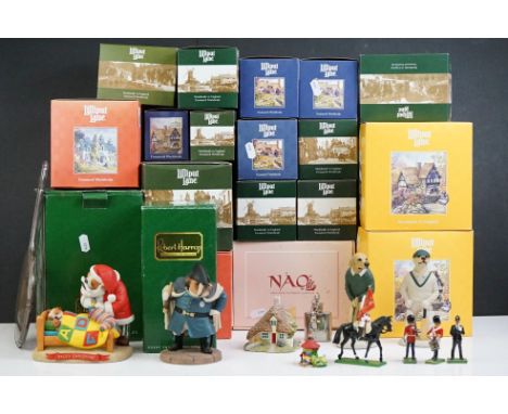 Collection of 16 boxed Lilliput Lane models (L2328, L2323, L2223, L2222, L2602, L2352, etc), plus an unboxed example; togethe