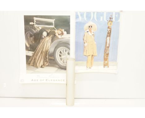 Vogue poster, Christian Lacroix et Palmier, D'Apres Juan Miro, Jean-Philippe Delhomme, 68cm x 48cm, silhouette, 'Ches 31', 76