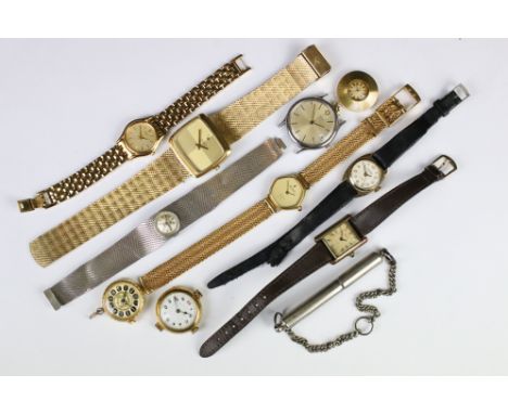 A small collection of ladies and gents vintage watches to include Timex, Zodiac, Seiko and Brakman examples.. 