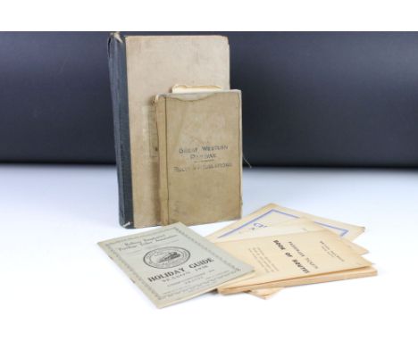 Great Western Railways and British Railways - Six Books and Booklets including two 1920's G.W.R Rules &amp; Regulations Books