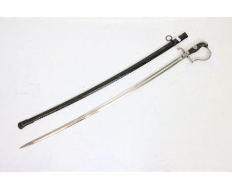 An Imperial Prussian Garde artillery officers sword by Weyersburg Kirschbaum &amp; Co. 83.5cm blade complete with scabbard. 