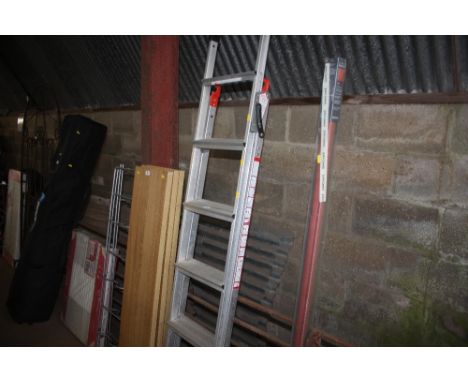 An aluminium step ladder
