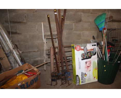 Six sash clamps