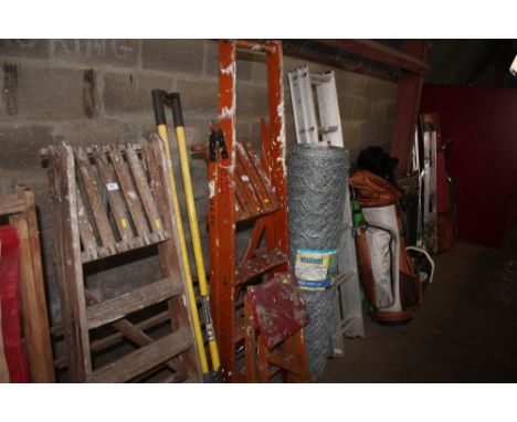 A Slingsby step ladder and a small set of steps