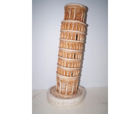 Souvenir lamp in the form of the leaning tower of pisa Height 55 cm 