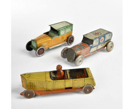 G &amp; K, 3 Fahrzeuge, Germany VK + France, 14-16 cm, Blech, LM, RS, Z 3-4