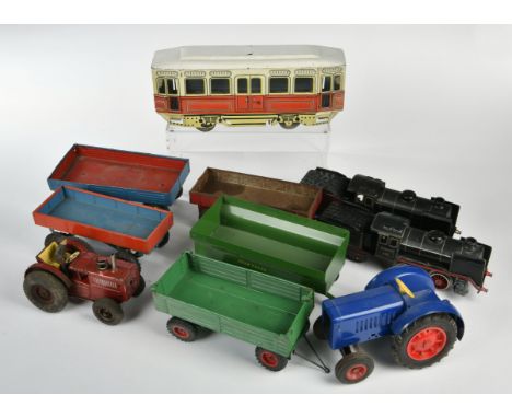 Günthermann, Gama, Märklin u.a., Konvolut Blechspielzeug, Germany VK u.a., mit Mängeln, bitte besichtigen