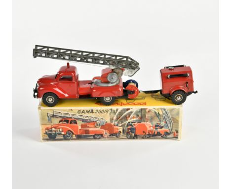 Gama, Feuerwehr, W.-Germany, 23 cm, Blech, UW ok, LM, Okt Z 2-, Z 2-3