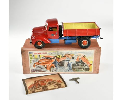 Gama, LKW 501, US Z. Germany, 38 cm, Blech, min. LM, Okt Z 2, mit Anleitung + Schlüssel, Z 1-2