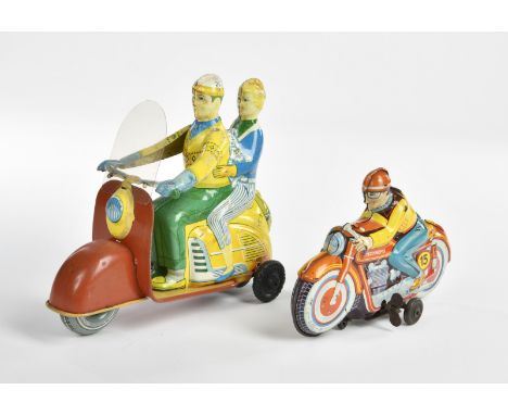 Technofix, Motorrad 15 + Roller 292, W.-Germany, Blech, Antrieb ok, LM, RS, Z 2-3