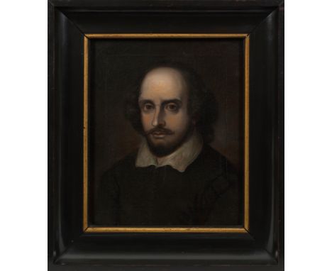 John Taylor (Um 1585 - 1651) Nachfolger des 19. Jhs.;Brustbildnis von William ShakespeareFeinflüssig gemalte Darstellung nach