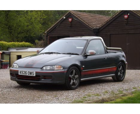 A Civic with an identity complex and a hoot to drive. On offer at No Reserve. A real one-off based on a 1993 Civic V 3-door h