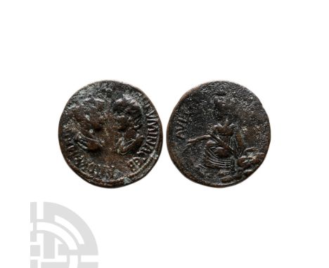 238-239 A.D.. Singara mint. Obv: AVTO K M ANT GORDIANOC CAB TRANKVLLINA CEB legend with laureate, draped bust of Gordian III 