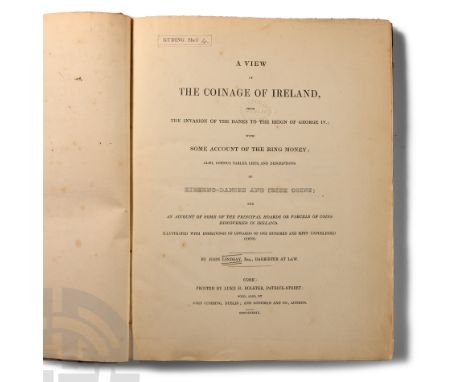 1839 A.D.. John Lindsay - A View of the Coinage of Ireland from the Invasion of the Danes to the Reign of George IV with some