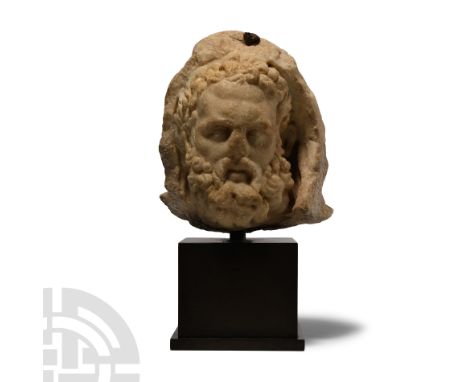Imperial, circa 1st century A.D.. Modelled with naturalistic features, gazing left, sculpted pupils and strong lids; luxurian