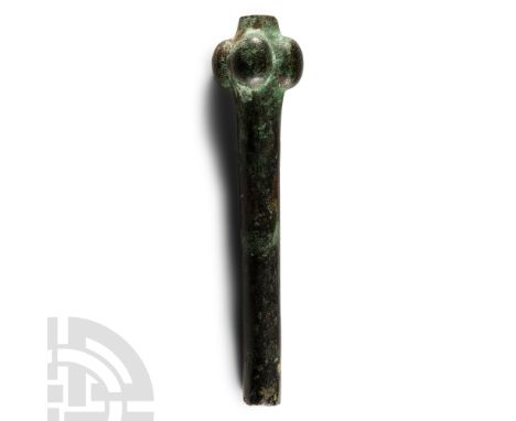 Circa 2000-1300 B.C. With long tubular shank and four hefty bulbs surrounding the shaft. See Khorasani, M.M., Arms and Armour