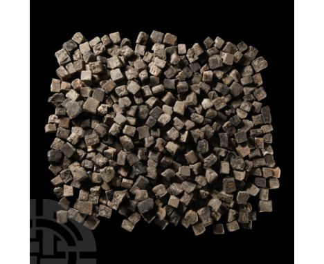 1st-4th century A.D.. A mixed group of four hundred and thirty single stone tesserae of various colours and sizes.  830 grams