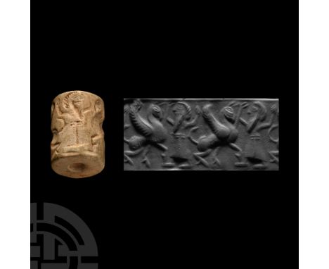 Circa 11th-8th century B.C. With triumphant heroes, accompanied by a museum-quality impression and typed and signed scholarly