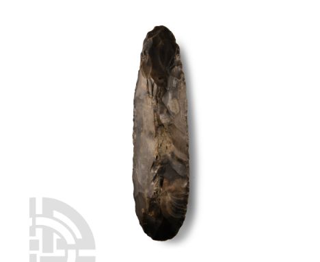 Neolithic Period, circa 7th-5th millennium B.C. Square in section with broad rounded butt and only slightly narrower tip, pol