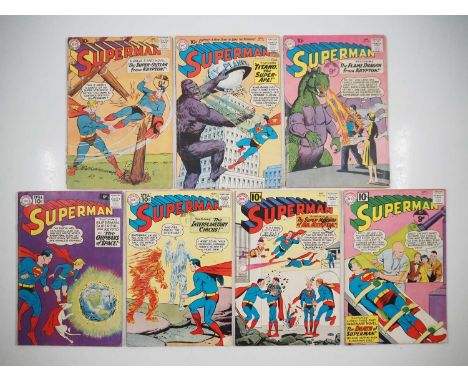 SUPERMAN #134, 138, 142, 144, 145, 148, 149 (7 in Lot) - (1960/1961 - DC) - Includes the first appearance of the Flash in the