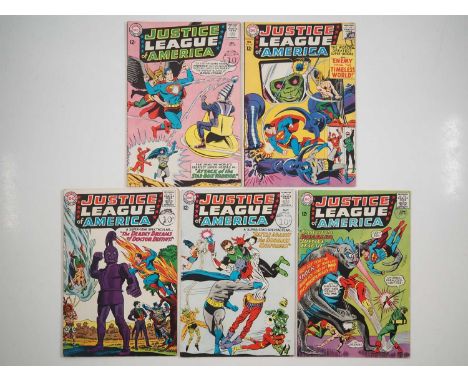 JUSTICE LEAGUE OF AMERICA #32, 33, 34, 35, 36 (5 in Lot) - (1964/1965 - DC) - Includes the first appearance of Brain Storm an