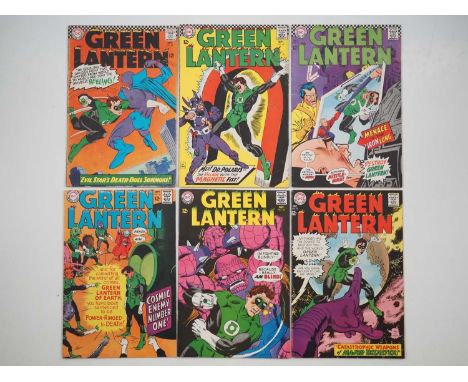 GREEN LANTERN #44, 47, 54, 55, 56, 57 (6 in Lot) - (1966/1967 - DC) - Includes appearances by Dr. Polaris, Green Lantern Corp