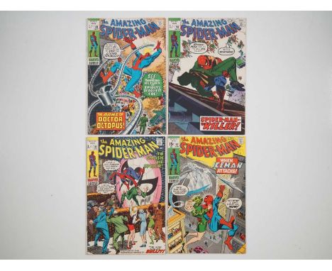 AMAZING SPIDER-MAN #88, 90, 91 &amp; 92 - (4 in Lot) - (1970/71 - MARVEL - UK &amp; US Cover Price) - Includes the death of C