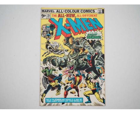 UNCANNY X-MEN #96 - (1975 - MARVEL - UK Price Variant) - Fourth appearance of the 'New X-Men' - First appearance of Moira Mac