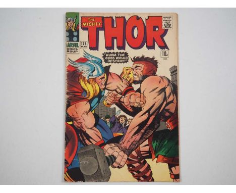 THOR #126 (1968 - MARVEL) First issue of the title after the name change from Journey Into Mystery + Thor fights Hercules, wh