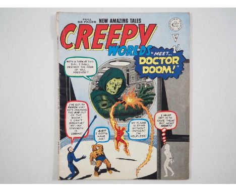 CREEPY WORLDS #36 (ALAN CLASS ) - Reprints the first appearance of Doctor Doom from Fantastic Four #5 - Flat/Unfolded - a pho