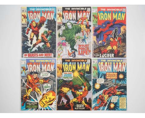 IRON MAN #16, 19, 20, 21, 22, 23 (6 in Lot) - (1969/1970 - MARVEL - UK &amp; US Cover Price) - Includes the first appearance 