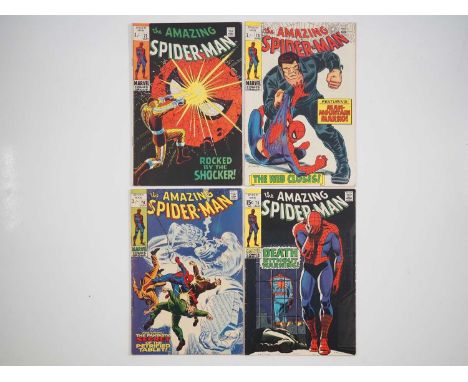 AMAZING SPIDER-MAN #72, 73, 74 &amp; 75 - (4 in Lot) - (1969 - MARVEL) - Includes the first appearances of Silvermane &amp; M
