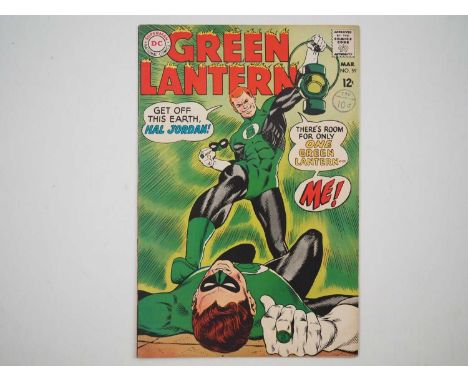 GREEN LANTERN #59 (1968 - DC) - The first appearance of Guy Gardner, Hal Jordan's backup Green Lantern - Guy Gardner now cast