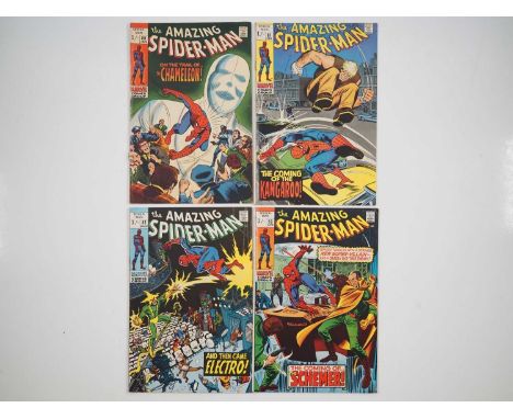 AMAZING SPIDER-MAN #80, 81, 82 &amp; 83 - (4 in Lot) - (1970 - MARVEL - UK Price Variant) - Includes the first appearances of