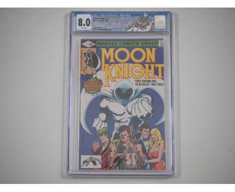 MOON KNIGHT #1 - (1980 - MARVEL - UK Price Variant) - GRADED 8.0 (VFN) by CGC - First ongoing Moon Knight series - Includes t