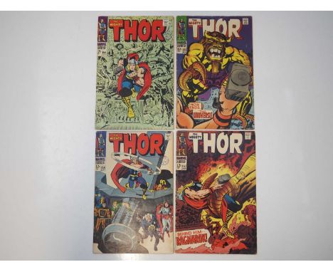 THOR #154, 155, 156, 157 (4 in Lot) - (1968 - MARVEL) - The first appearance of Mangog + Ulik appearance - Jack Kirby covers 