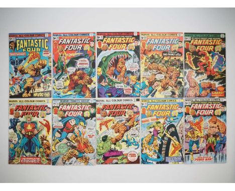 FANTASTIC FOUR #159, 160, 161, 162, 163, 164, 165, 166, 167, 168 (10 in Lot) - (1975/1976 - MARVEL - UK &amp; US Cover Price)