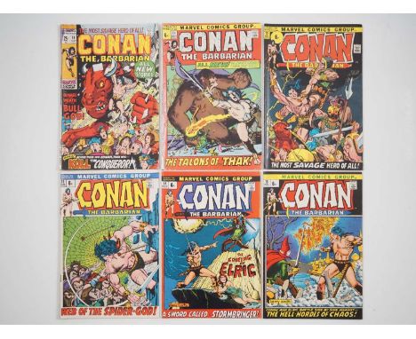 CONAN THE BARBARIAN #10, 11, 12, 13, 14, 15 - (6 in Lot) - (1971/1972 - MARVEL - US &amp; UK Price Variants) - Includes the f